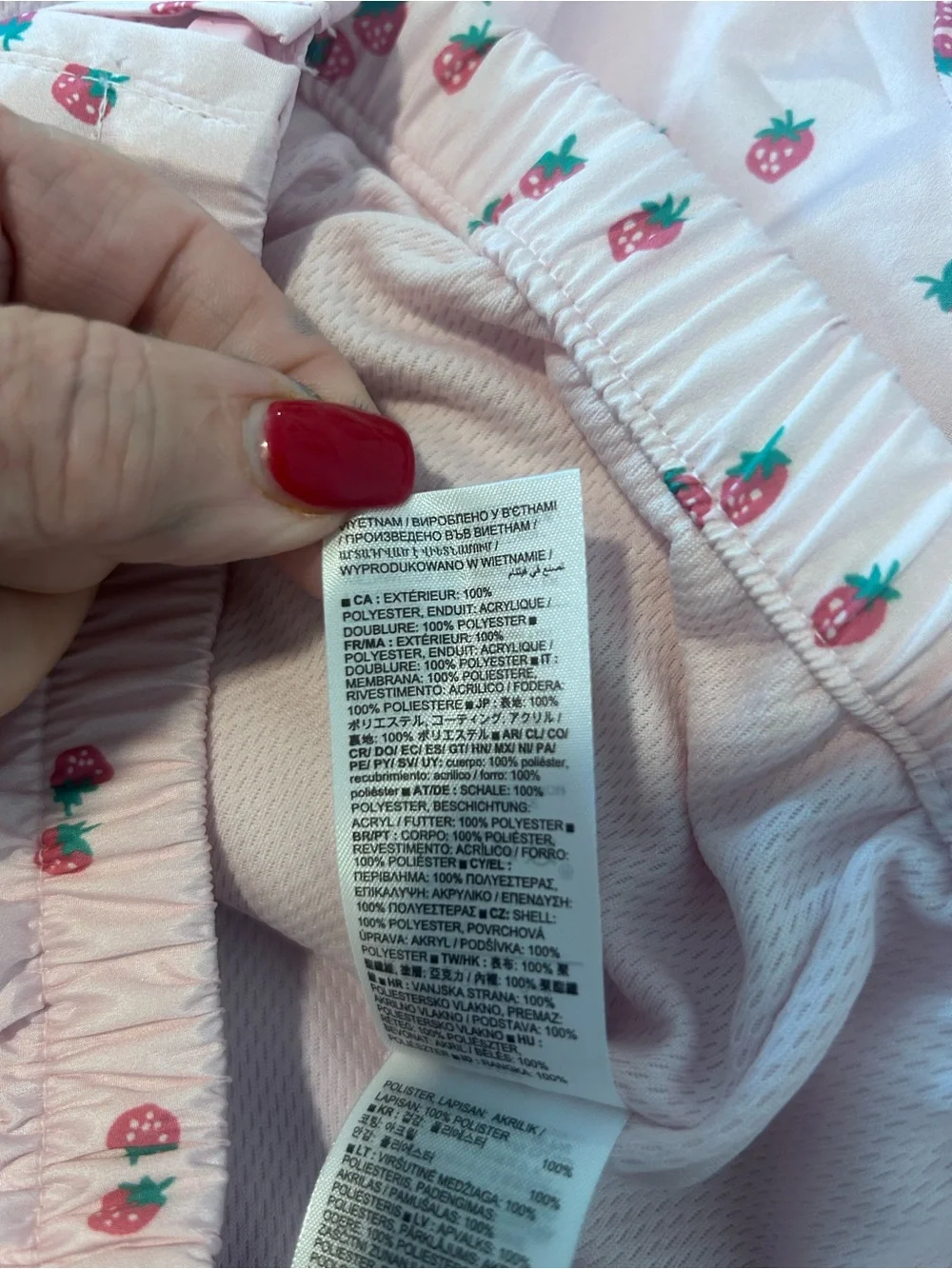 Baby GAP Pink Strawberry Hooded Windbreaker. Size 3